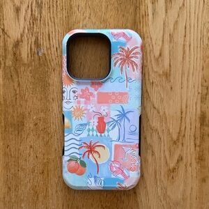 Tropical Vibes Phone Case - Blue and Pink